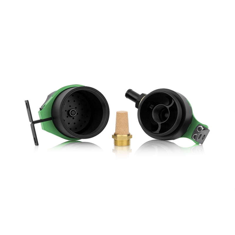 Mishimoto Universal Baffled Oil Catch Can - Green Mishimoto