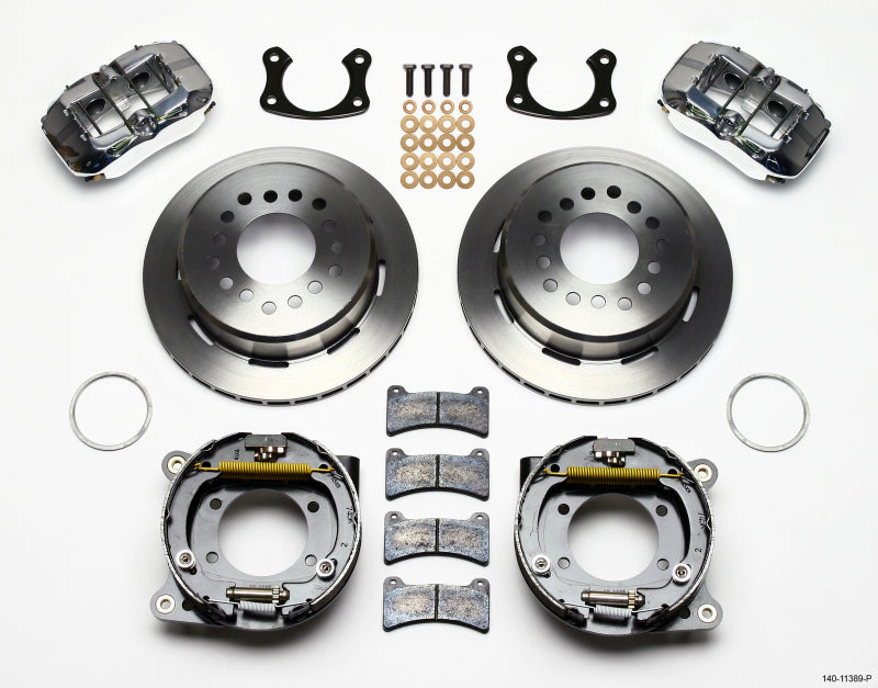 Wilwood Dynapro Low-Profile 11.00in P-Brake Kit-Polish New Big Ford 2.50in Offset Wilwood
