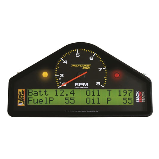 Autometer Pro-Comp Race Dash RPM/Speed/Oil Press & Temp/WaterTemp/Fuel Pressure/Battery Volt Gauge 6012