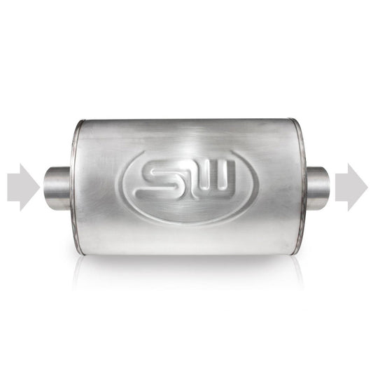 Stainless Works 2.5in ID CENTER INLET/2.5in OD CENTER OUTLET 4inX8in Stainless Works