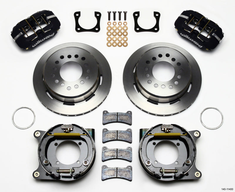 Wilwood Dynapro Low-Profile 11.00in P-Brake Kit Chevy 12 Bolt Spcl 2.81in Off Stag Mount Wilwood