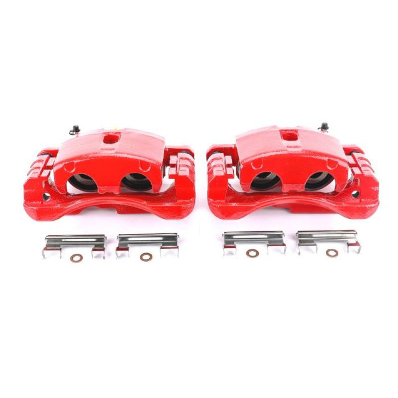 Power Stop 02-06 Cadillac Escalade Front or Rear Red Calipers w/Brackets - Pair - eliteracefab.com