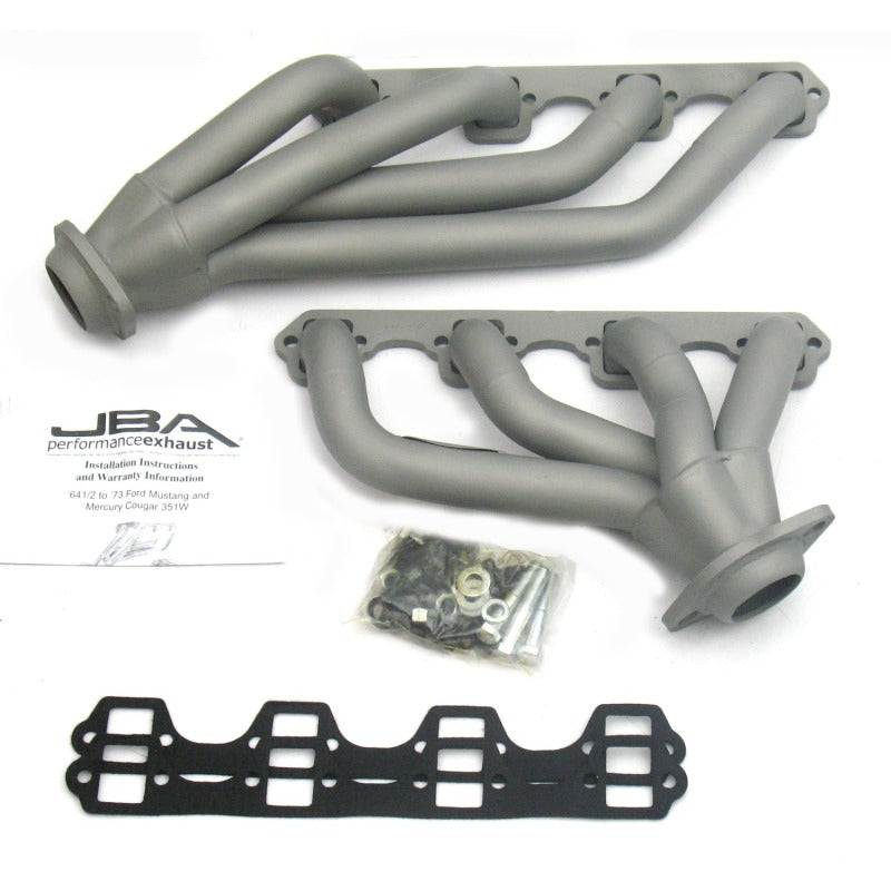 JBA 65-73 Ford Mustang 351W SBF 1-5/8in Primary Ti Ctd Mid Length Header JBA
