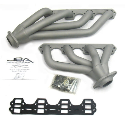 JBA 65-73 Ford Mustang 351W SBF 1-5/8in Primary Ti Ctd Mid Length Header JBA