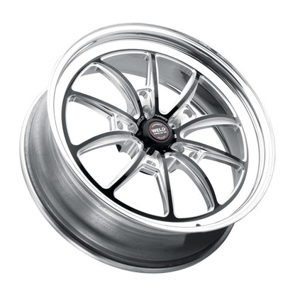 Weld S80 18x10 / 5x115 BP / 6.6in BS Black Wheel (High Pad) - Non-Beadlock