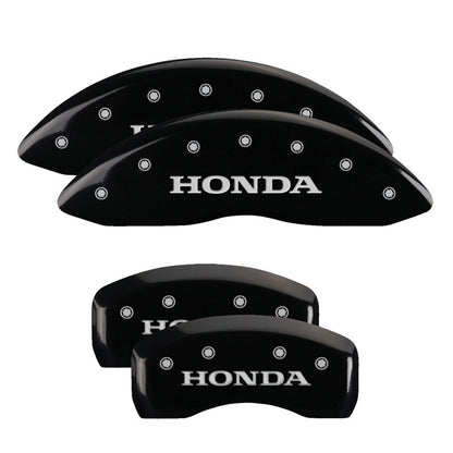 MGP Front set 2 Caliper Covers Engraved Front MGP Black finish silver ch MGP