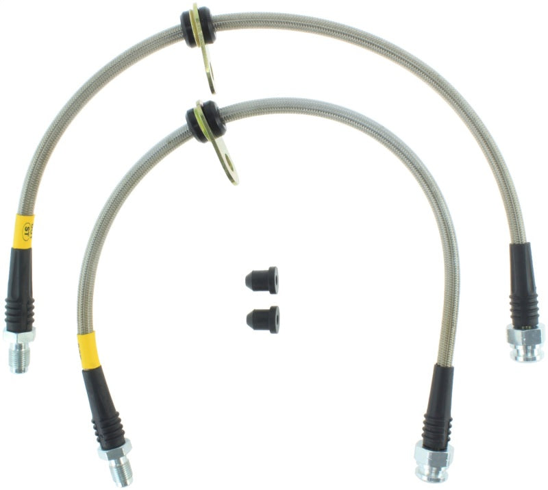 StopTech 2014 Ford Fiesta ST Stainless Steel Rear Brake Lines - eliteracefab.com