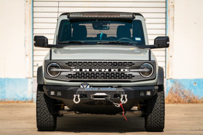 Road Armor 2021+ Ford Bronco Stealth Front Skid Plate - Tex Blk - eliteracefab.com