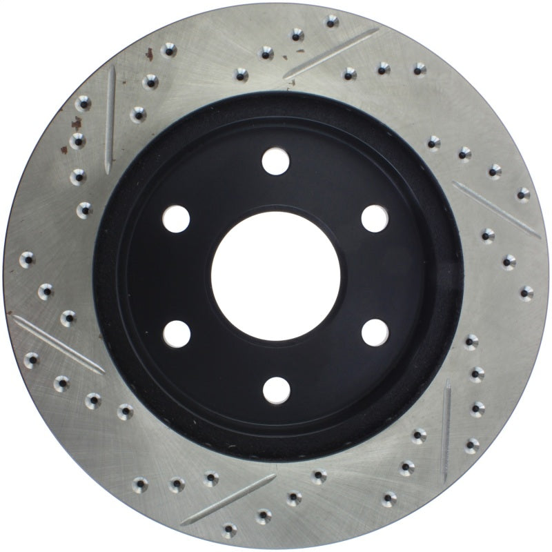 StopTech 99-06 GMC Sierra (2dr) Front Left Slotted & Drilled Rotor Stoptech