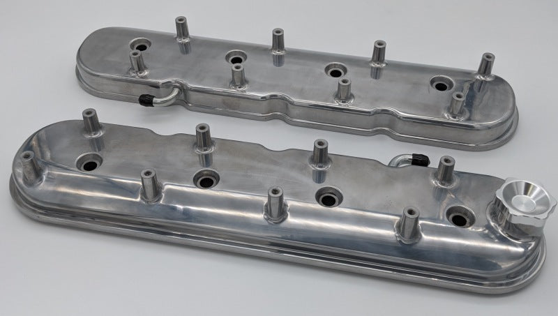 Granatelli 96-22 GM LS Standard Height Valve Cover w/Angled Coil Mount - Polished (Pair)