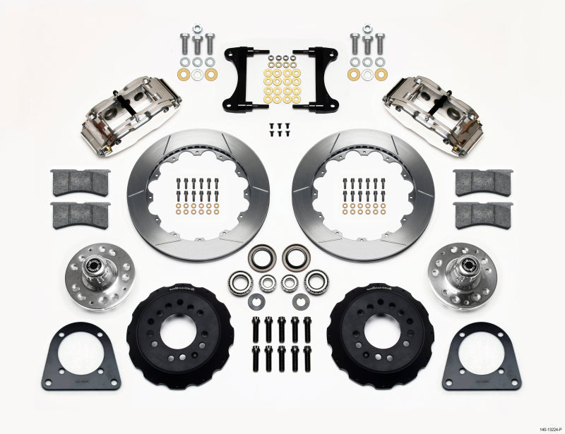 Wilwood Narrow Superlite 6R Front Hub Kit 12.88in Polished TCI-IFS 71-78 (Pinto Based) Wilwood