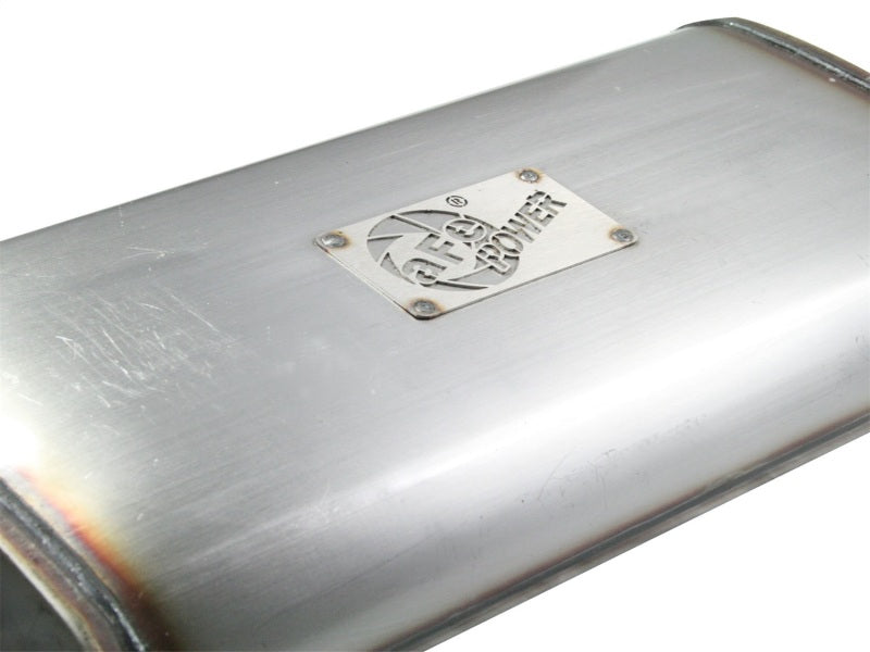 aFe MACHForce XP Exhaust Cat-Back SS-409 04-06 Jeep Wrangler TJ Unl L6 4.0L 2.5in Off-Road No Tip aFe