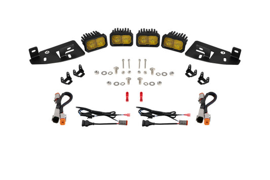 Diode Dynamics SSC2 LED Fog Pocket Kit for 2019-Present Ram - Yellow Sport Diode Dynamics
