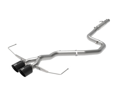 aFe Takeda Exhaust Cat-Back 19-20 Hyundai Veloster 304SS Black Dual Tips Exhaust aFe