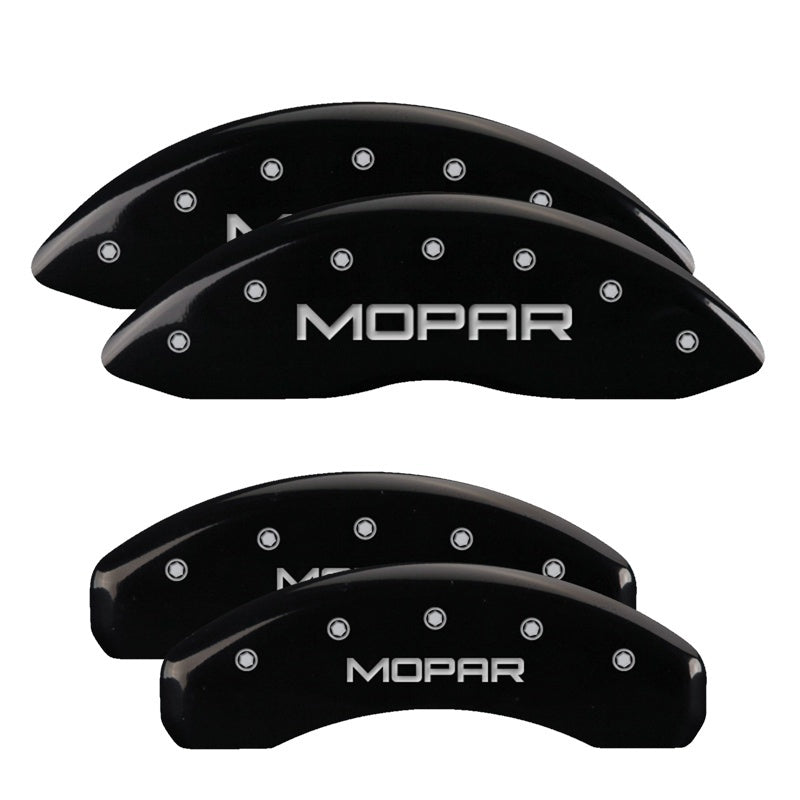 MGP 4 Caliper Covers Engraved Front & Rear MGP Black Finish Silver Char 2019 Buick Cascada MGP