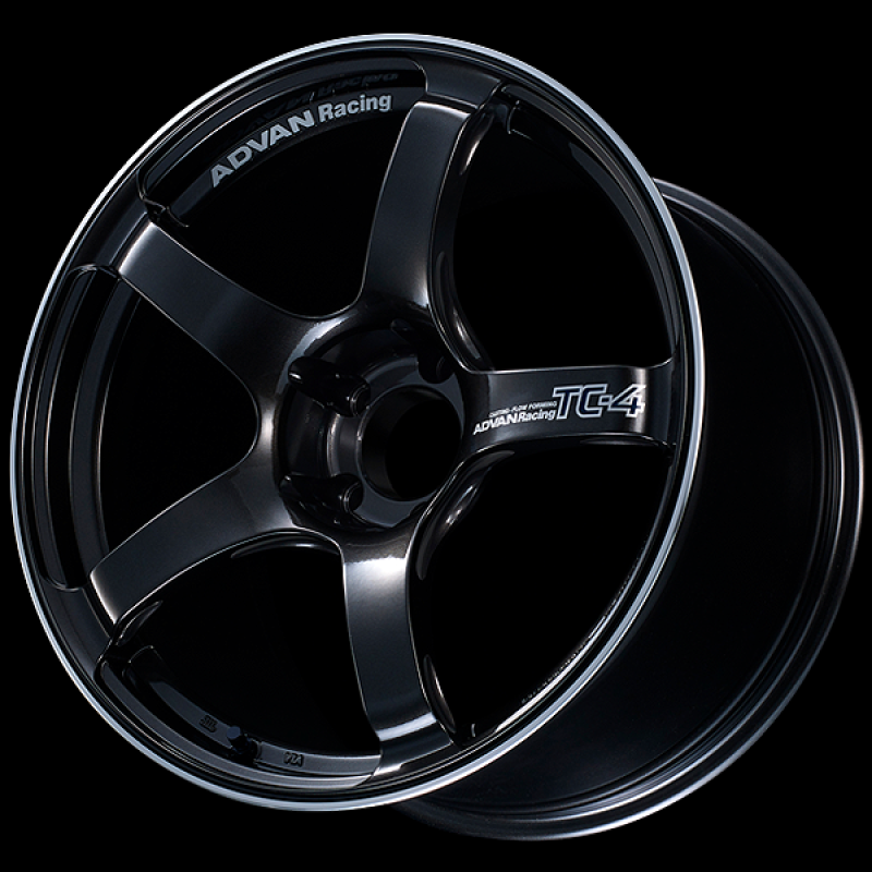 Advan YAD8H45DBGR TC4 18x8.5 +45 5-100 Racing Black GunMetallic & Ring Wheel
