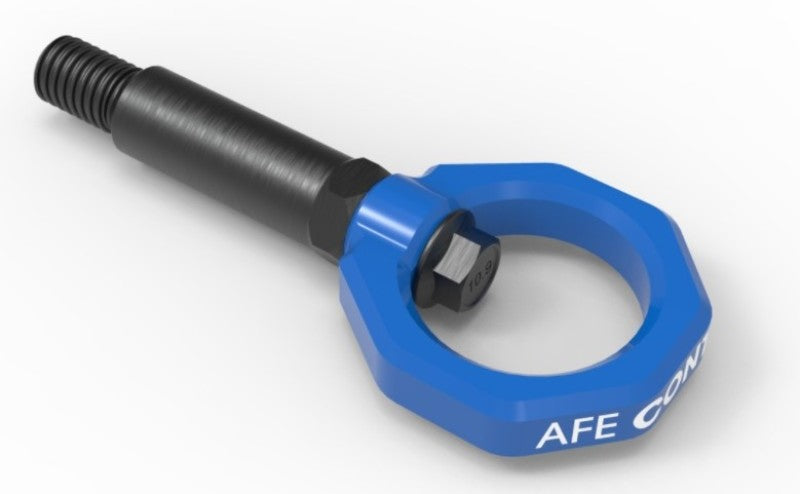 aFe Control Front Tow Hook Blue 20-21 Toyota GR Supra (A90) - eliteracefab.com