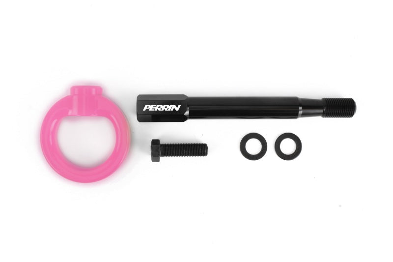 Perrin 2022+ BRZ/GR86 Tow Hook Kit (Front) - Hyper Pink - eliteracefab.com