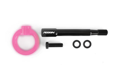 Perrin 13-20 & 2022 Subaru BRZ / 13-20 FRS/86 Tow Hook Kit (Rear) - Hyper Pink Perrin Performance