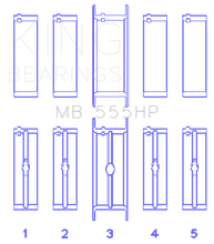 Load image into Gallery viewer, King Chrysler 350 / 361 / 383 / 403 Performance Main Bearing set