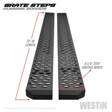 Load image into Gallery viewer, Westin Grate Steps Running Boards 79 in - Textured Black - eliteracefab.com