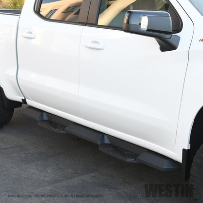 Westin 2019 Chevrolet Silverado/Sierra 1500 Crew Cab Xtreme Nerf Step Bars - Textured Black - eliteracefab.com