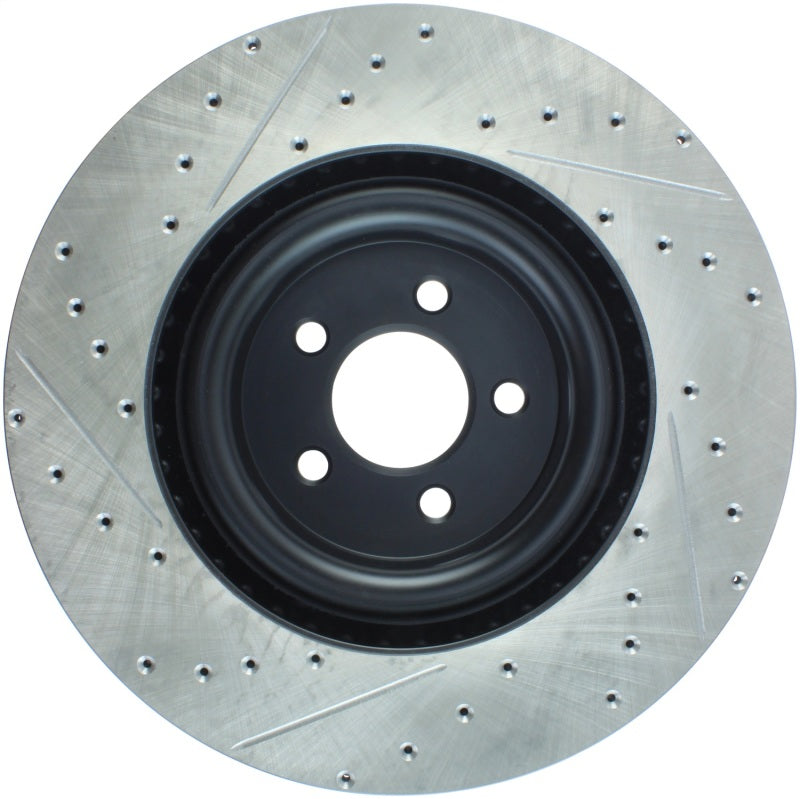 StopTech Slotted & Drilled Sport Brake Rotor - 2015 Ford Mustang GT - Front Left Stoptech