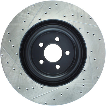 StopTech Slotted & Drilled Sport Brake Rotor - 2015 Ford Mustang GT - Front Left Stoptech