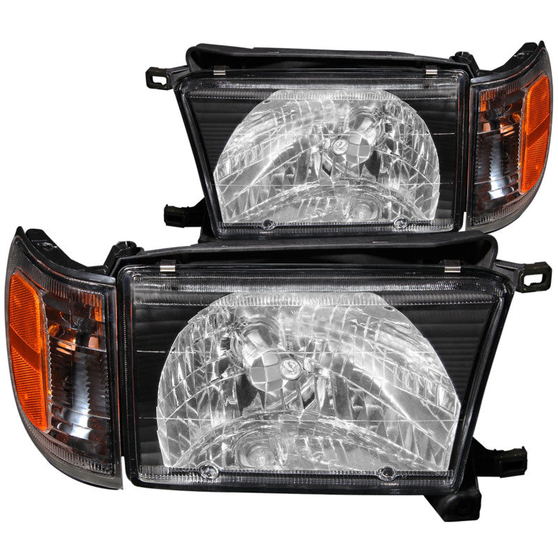 ANZO 1999-2002 Toyota 4Runner Crystal Headlights Black - eliteracefab.com