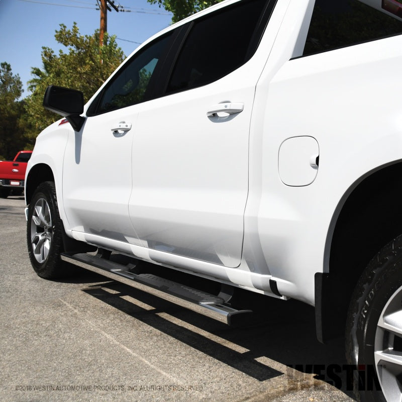 Westin 2019 Chevrolet Silverado/Sierra 1500 Crew Cab R5 Nerf Step Bars - SS - eliteracefab.com