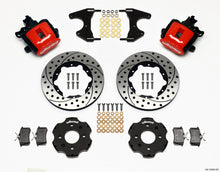 Load image into Gallery viewer, Wilwood Combination Parking Brake Rear Kit 11.00in Drilled Red Civic / Integra Drum 2.46 Hub Offset - eliteracefab.com