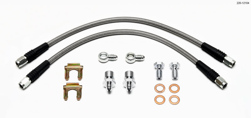 Wilwood Flexline Kit D52 Caliper 14in w/ Banjo 10mm -3/8-24 Chassis - eliteracefab.com