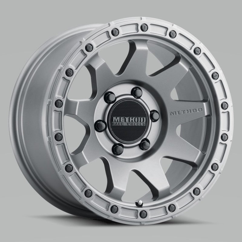 Method MR317 17x8.5 0mm Offset 6x135 87mm CB Matte Titanium Wheel - eliteracefab.com