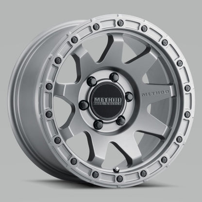 Method MR317 17x8.5 0mm Offset 6x135 87mm CB Matte Titanium Wheel - eliteracefab.com