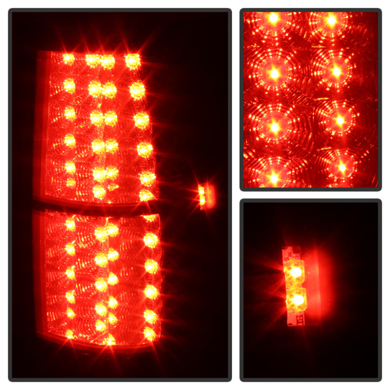 Spyder Chevy Suburban/GMC Yukon/Yukon Denali 07-14 LED Tail Lights Blk Smke ALT-YD-CSUB07-LED-BSM - eliteracefab.com