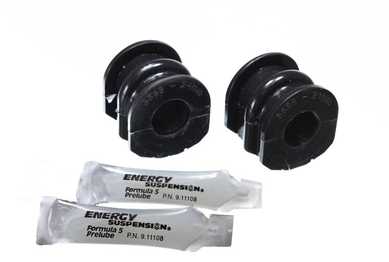 Energy Suspension 03-07 Infiniti G-35 Coupe RWD / 02-09 350Z Black 21mm Rear Sway Bar Frame Bushings - eliteracefab.com