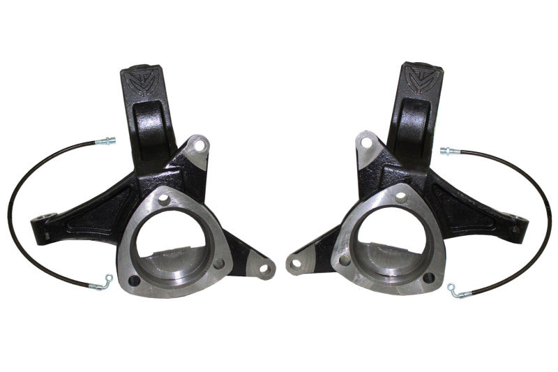 MaxTrac 07-16 GM C1500 2WD 4.5in Front Lift Spindles w/Extended DOT Compliant Brake Lines - eliteracefab.com