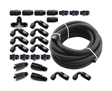 Load image into Gallery viewer, Torque Solution Braided Fuel Line Kit for -6 Aeromotive FPR &amp; Flex Fuel Kit - 02-14 Subaru WRX - eliteracefab.com