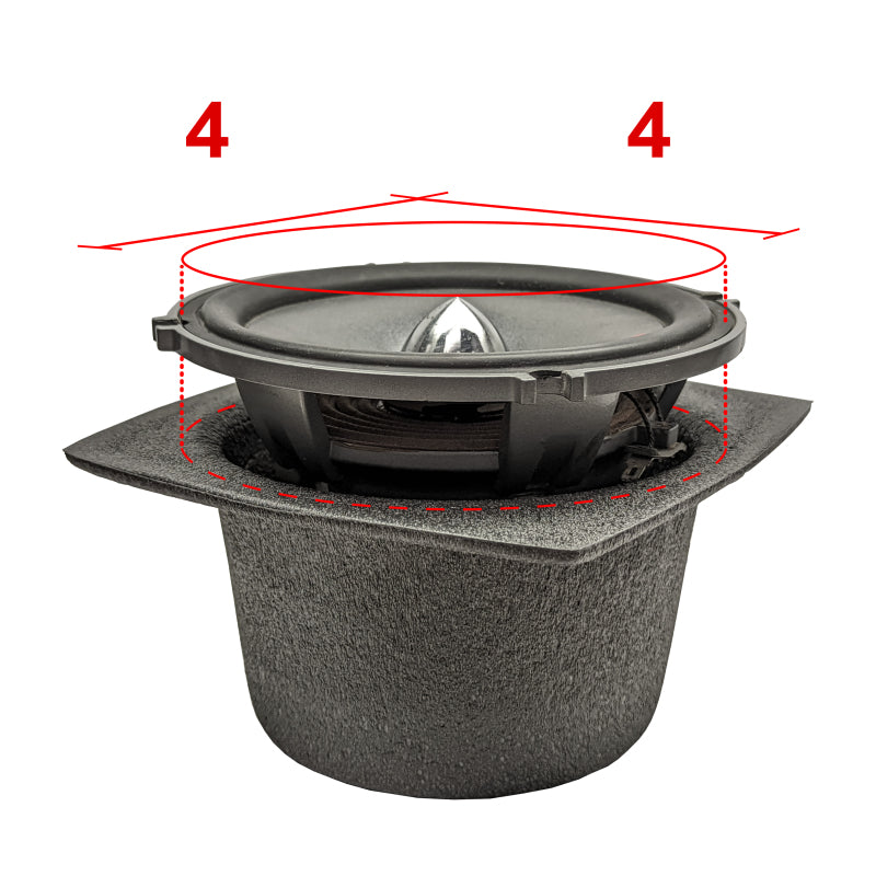 DEI Speaker Baffles 4in Round Pair DEI