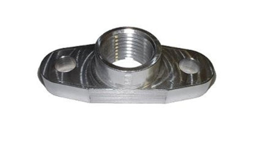 Torque Solution Billet Oil Drain Flange for Universal T3/T4 & PTE Turbos - TS-UNI-004