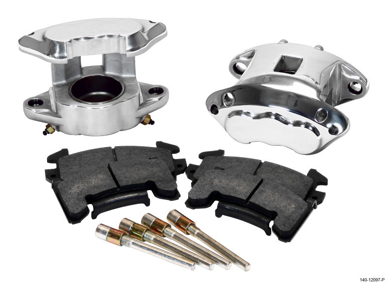 Wilwood D154 Front Caliper Kit -Polished 2.50in Piston 1.04in Rotor Wilwood