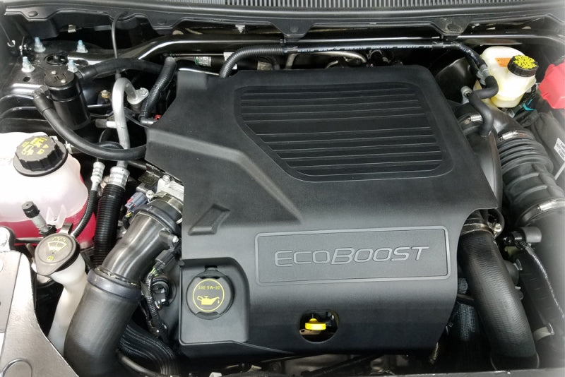 J&L 10-19 Ford Flex EcoBoost V6 Passenger Side Oil Separator 3.0 - Black Anodized - eliteracefab.com