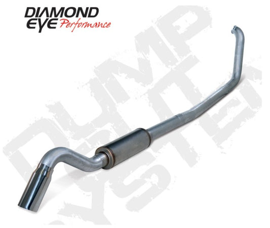 Diamond Eye KIT 4in TB SGL SS: TURN DOWN 00-03 FORD 7.3L F250/F350 Diamond Eye Performance