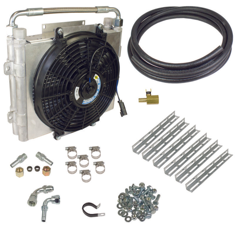BD Diesel Xtrude Double Stacked Transmission Cooler Kit - Universial 1/2in Tubing.