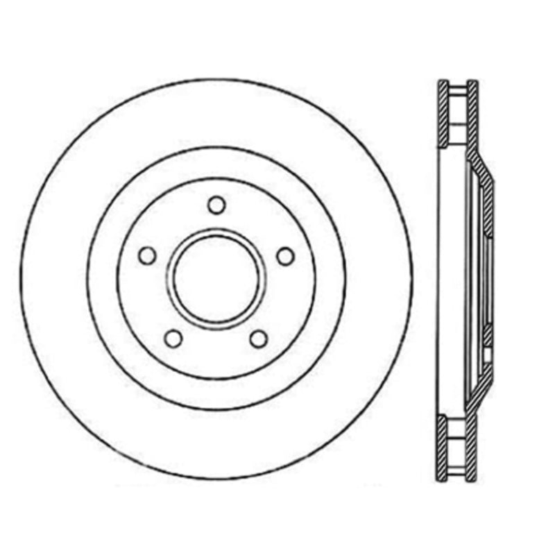 Stoptech 97-04 Chevy Corvette Right Front CRYO-STOP Rotor Stoptech