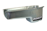 Moroso 80-85 Chevrolet Small Block (w/Passenger Side Dipstick) Wet Sump 6qt 8.25in Steel Oil Pan