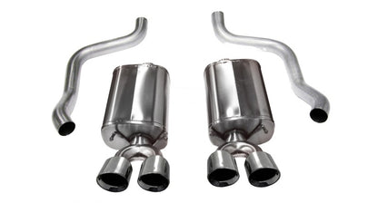 Corsa 09-13 Chevrolet Corvette C6 6.2L V8 Polished Sport Axle-Back Exhaust - eliteracefab.com