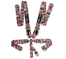 Load image into Gallery viewer, NRG SFI 16.1 5pt 3in. Seat Belt Harness/ Cam Lock - Pink Camo.