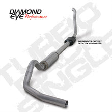 Load image into Gallery viewer, DIAMOND EYE 4&quot; ALUMINIZED TURBO BACK SINGLE W/ STOCK CAT 94-97 7.3L FORD POWERSTROKE K4306A - Diamond Eye Muffler - eliteracefab.com