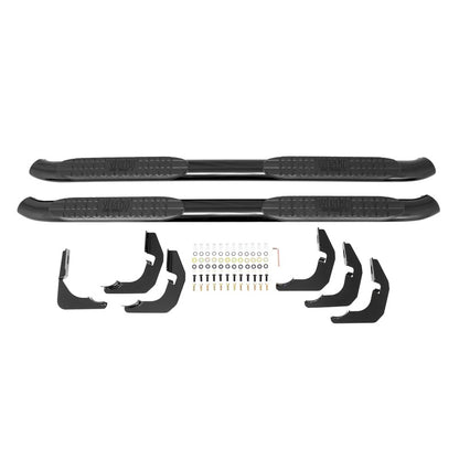 Westin 2007-2018 Toyota Tundra Double Cab PRO TRAXX 4 Oval Nerf Step Bars - Black - eliteracefab.com